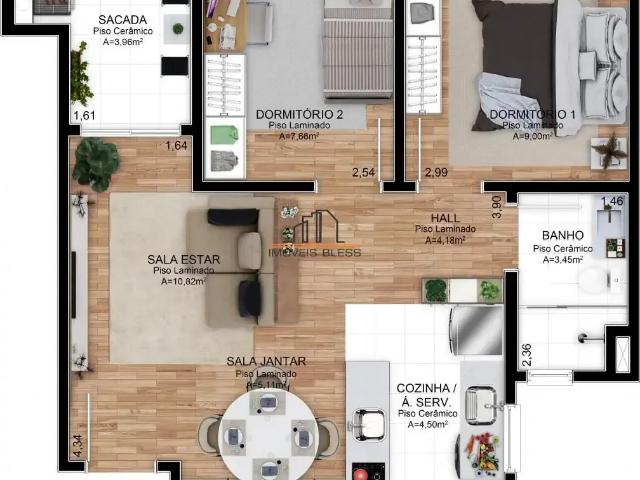 Apartamento venda em Renascença, Gravataí
