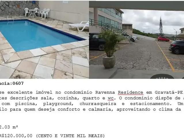 Apartamento venda em Região Geográfica Imediata de Caruaru, Gravata