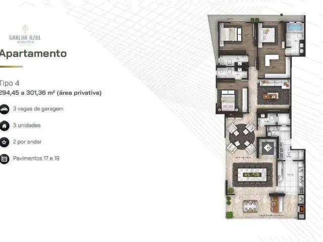 Apartamento venda em Região Geográfica Imediata de Guarapuava, Guarapuava