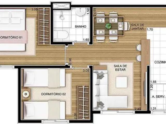 Apartamento venda em Residencial Anauá, Hortolândia