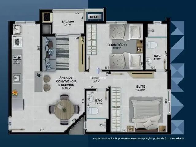 Apartamento venda em Região Geográfica Imediata de Criciúma, Içara