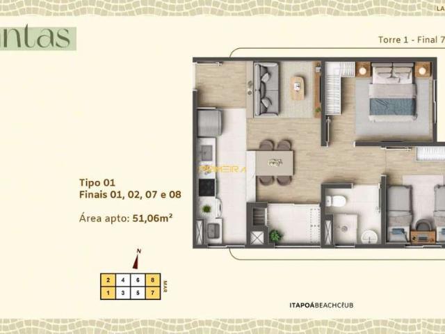 Apartamento venda em Balneário Saí-Mirim, Itapoá
