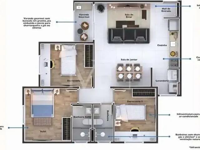 Apartamento venda em Residencial São José, Itupeva