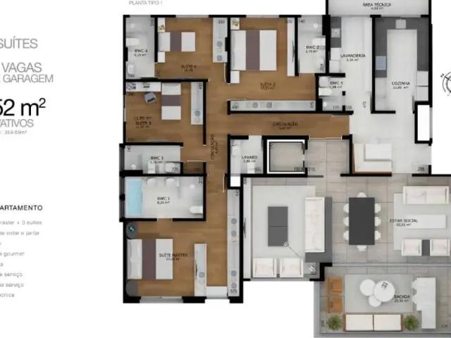 Apartamento venda em Região Geográfica Imediata de Joinville, Joinville