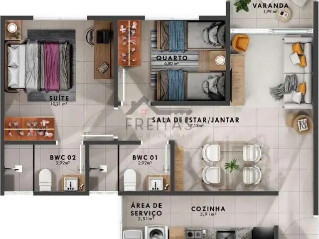 Apartamento venda em Região Geográfica Imediata de Maceió, Feliz Deserto