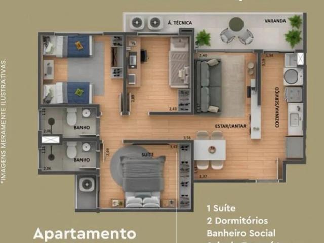Apartamento venda em Conjunto Parque Anavilhanas, Manaus