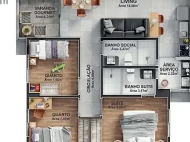 Apartamento venda em Central Park, Maringá