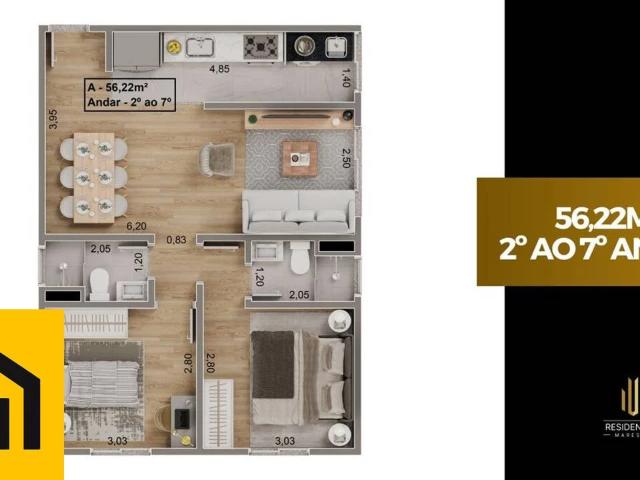Apartamento venda em Parque Boa Esperança, Mauá
