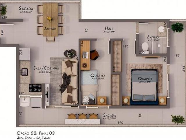 Apartamento venda em Região Geográfica Imediata de Uberlândia, Oliveira Fortes