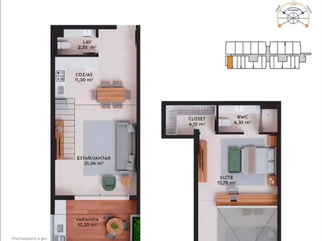 Apartamento venda em Região Geográfica Imediata de Florianópolis, Palhoça