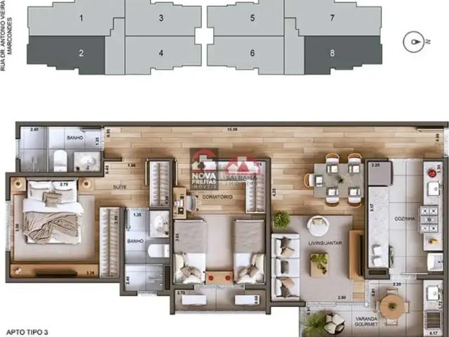 Apartamento venda em Região Imediata de Taubaté-Pindamonhangaba, Região Metropolitana do Vale do Paraíba e Litoral Norte