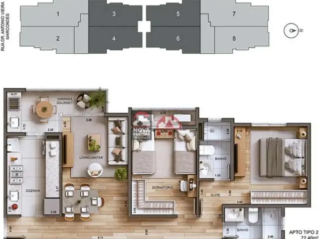 Apartamento venda em Região Imediata de Taubaté-Pindamonhangaba, Região Metropolitana do Vale do Paraíba e Litoral Norte