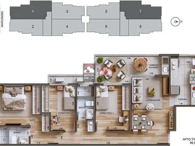 Apartamento venda em Região Imediata de Taubaté-Pindamonhangaba, Região Metropolitana do Vale do Paraíba e Litoral Norte