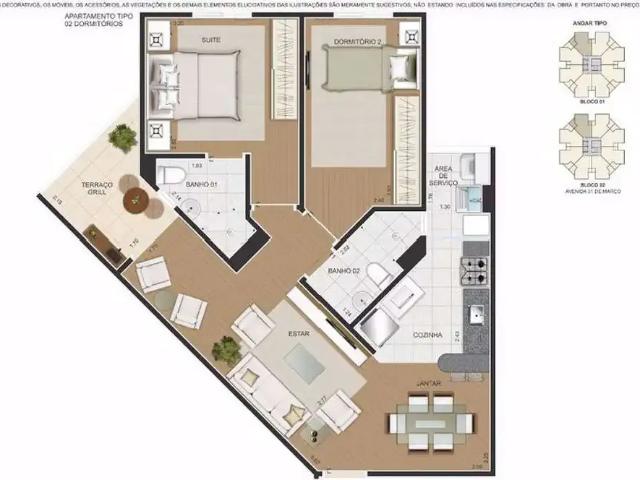 Apartamento venda em Jardim Monte Líbano II, Piracicaba