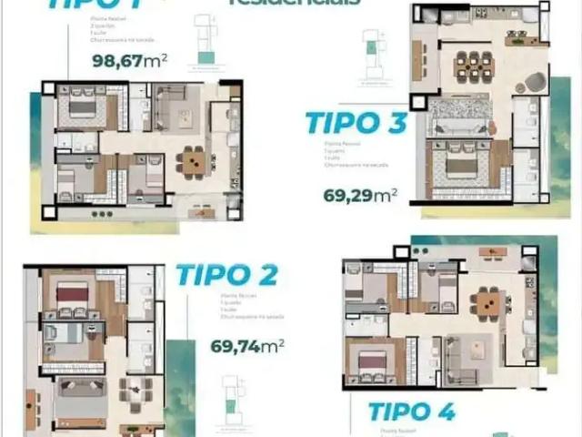 Apartamento venda em Vila Baltazar Elbi, Ponta Grossa