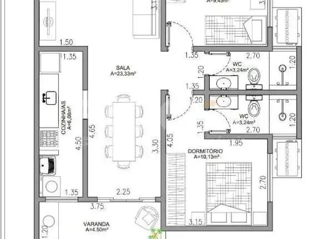 Apartamento venda em Jardim São Carlos, São Carlos