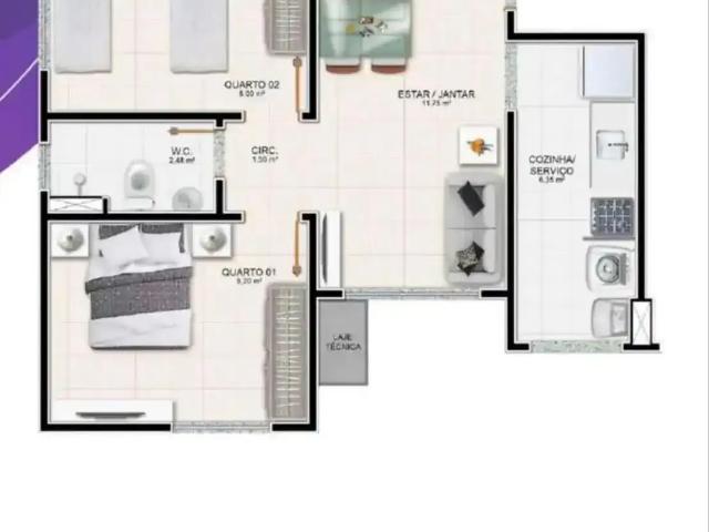 Apartamento venda em Jardim Loreto, São Cristóvão