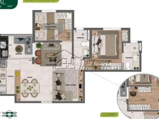 Apartamento venda em Região Imediata de São José dos Campos, Região Metropolitana do Vale do Paraíba e Litoral Norte