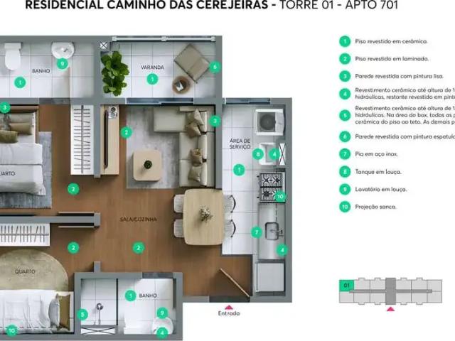 Apartamento venda em Região Imediata de São José dos Campos, Região Metropolitana do Vale do Paraíba e Litoral Norte