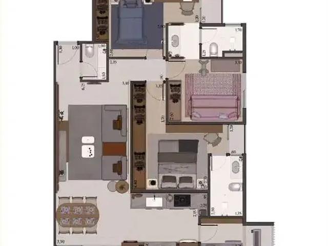 Apartamento venda em Região Imediata de São José dos Campos, Região Metropolitana do Vale do Paraíba e Litoral Norte