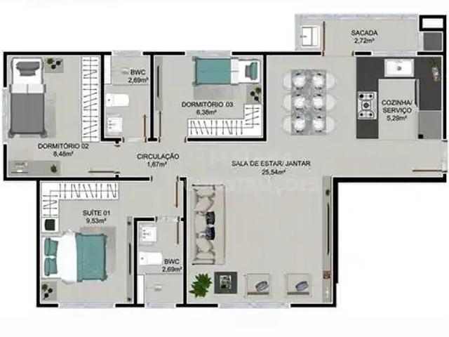Apartamento venda em Região Geográfica Imediata de Curitiba, Região Metropolitana de Curitiba