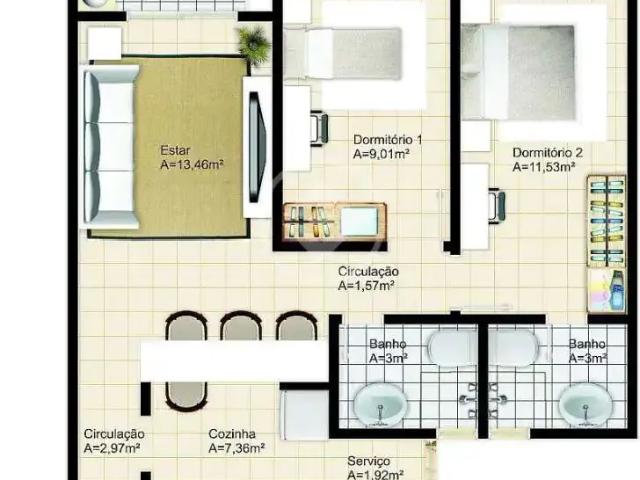 Apartamento venda em Região Geográfica Imediata de Florianópolis, São José