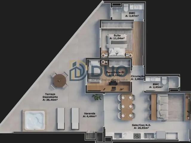 Apartamento venda em Região Geográfica Imediata de Florianópolis, São José
