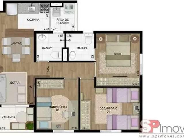 Apartamento venda em Jardim Modelo, São Paulo