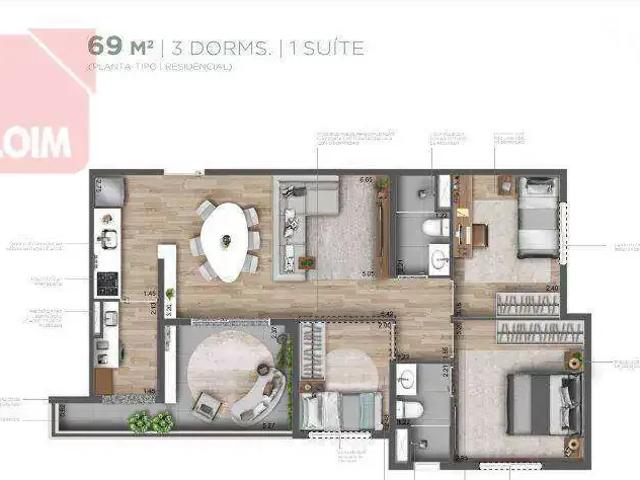Apartamento venda em Região Imediata de Marília, Pompéia