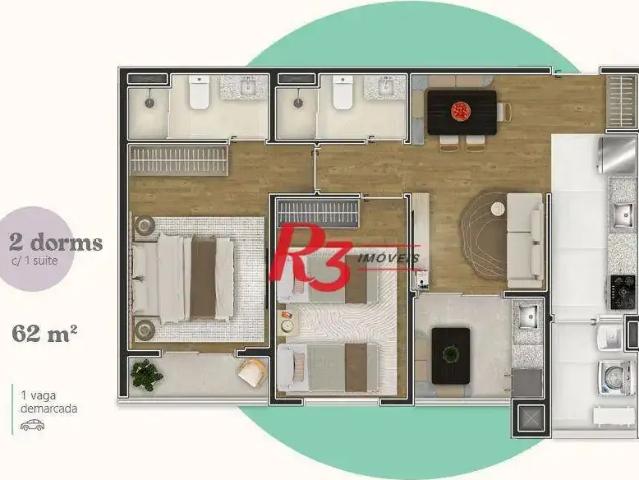 Apartamento venda em São Vicente