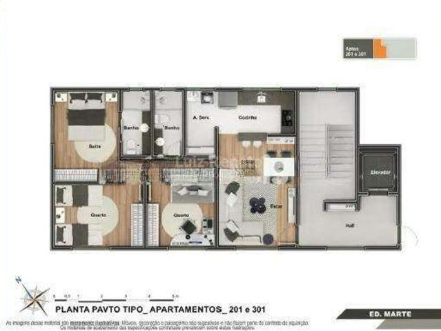 Apartamento venda em Chacreamento Ipê Amarelo, Sabará