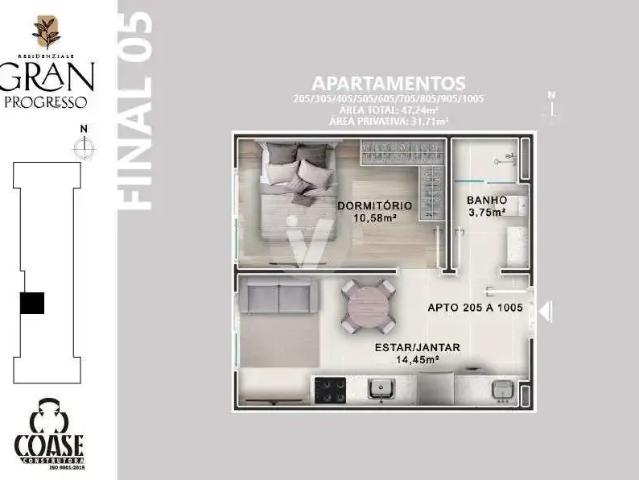 Apartamento venda em Região Geográfica Imediata de Santa Maria, Santa Maria