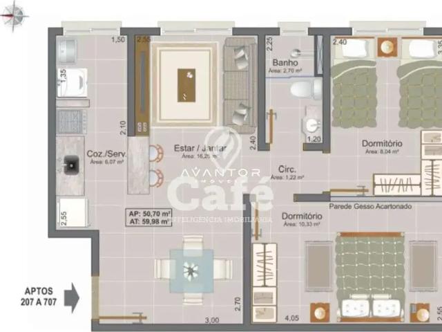 Apartamento venda em Região Geográfica Imediata de Santa Maria, Santa Maria
