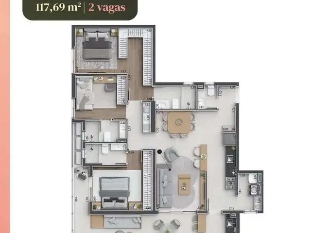 Apartamento venda em Região Imediata de Taubaté-Pindamonhangaba, Região Metropolitana do Vale do Paraíba e Litoral Norte
