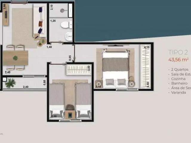 Apartamento venda em Região Imediata de Taubaté-Pindamonhangaba, Região Metropolitana do Vale do Paraíba e Litoral Norte