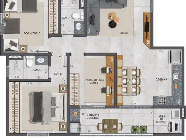 Apartamento venda em Região Imediata de Taubaté-Pindamonhangaba, Região Metropolitana do Vale do Paraíba e Litoral Norte