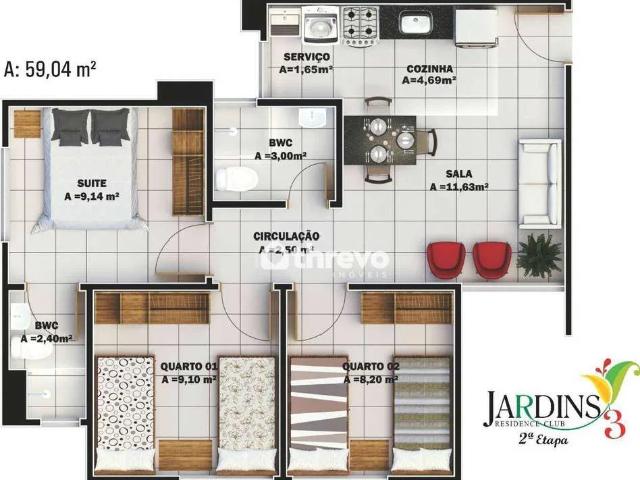 Apartamento venda em Novo Horizonte, Teresina