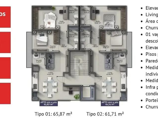 Apartamento venda em Região Geográfica Imediata de Itajaí, Tijucas
