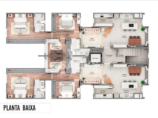 Apartamento venda em Toledo, Região Geográfica Intermediária de Cascavel