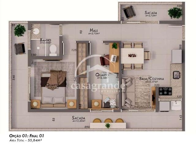 Apartamento venda em Região Geográfica Imediata de Uberlândia, Oliveira Fortes