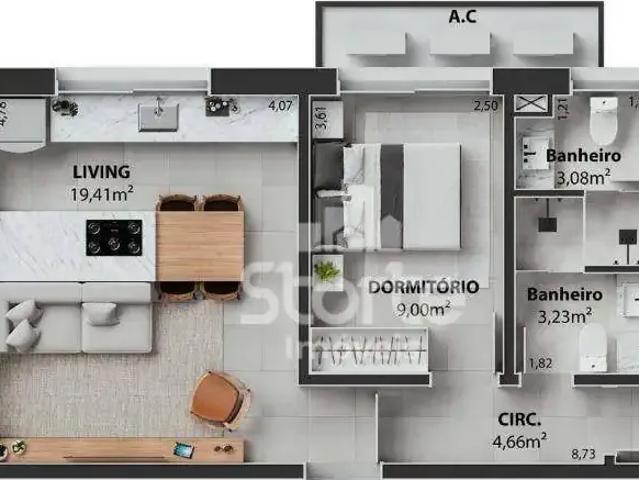 Apartamento venda em Região Geográfica Imediata de Uberlândia, Oliveira Fortes