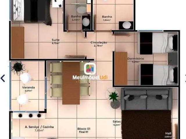 Apartamento venda em Região Geográfica Imediata de Uberlândia, Oliveira Fortes