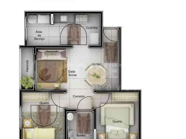 Apartamento venda em Região Geográfica Imediata de Uberlândia, Oliveira Fortes