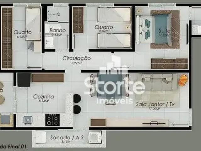 Apartamento venda em Região Geográfica Imediata de Uberlândia, Oliveira Fortes