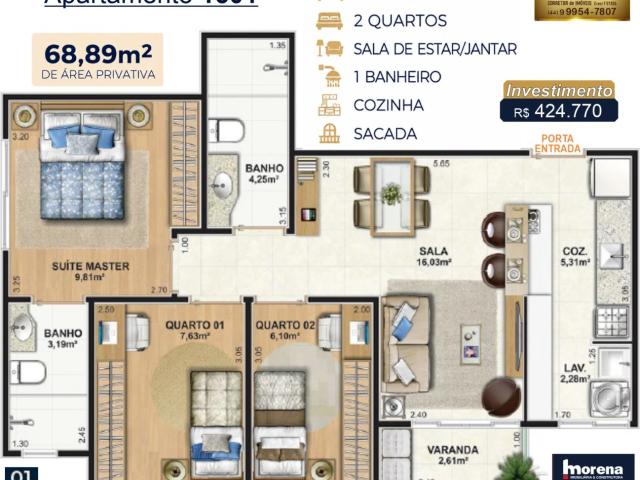 Apartamento venda em Parque Residencial Interlagos, Umuarama