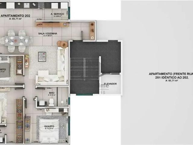 Apartamento venda em Volta Redonda, Região Geográfica Intermediária de Volta Redonda-Barra Mansa