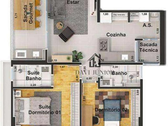 Apartamento venda em Conjunto Habitacional Jardim Serrano, Votorantim