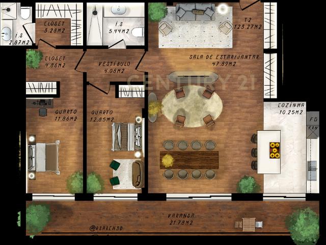 Apartamento venda em Via Rara, Santiago Dos Velhos