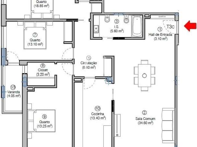 Apartamento venda em Figueira Da Foz, Coimbra