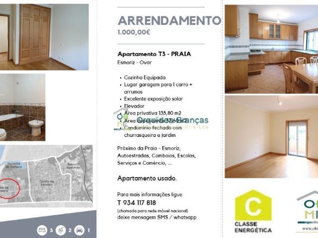 Apartamento alugar em Matosinhos de Baixo, Ovar